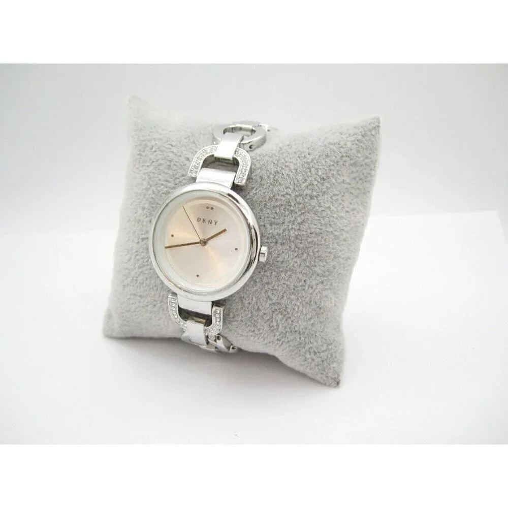 Women DKNY Quartz WR Analog 29mm Dial Round Watch (G701) 